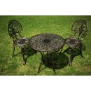 Gartenmöbel Set Alu MEDA, antik schwarz