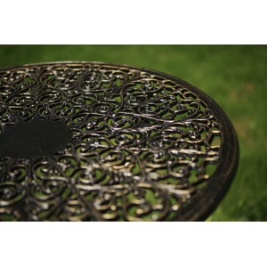Meda Gartentisch aus Alu, antik schwarz